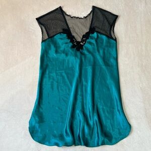 Vintage California Dynasty Satin Chemise. Women’s Size Large